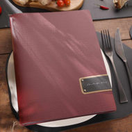 Picture of LINEA CHEF MENU HOLDER BURGUNDY